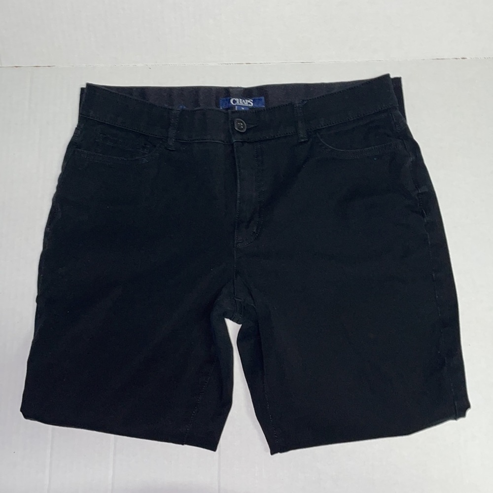 Chaps Straight Leg Black Jean - Size 12 - Picture 2 of 7